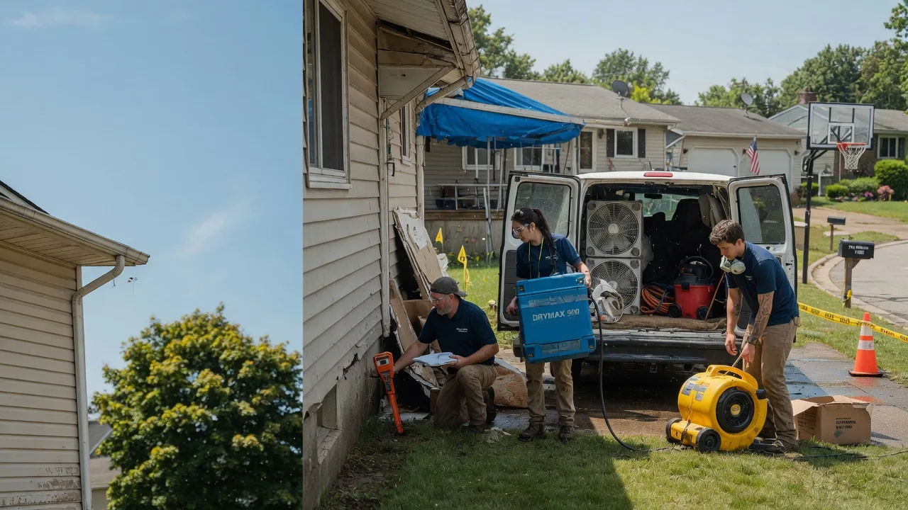 Ceiling Leak Cleanup in New London, OH near me