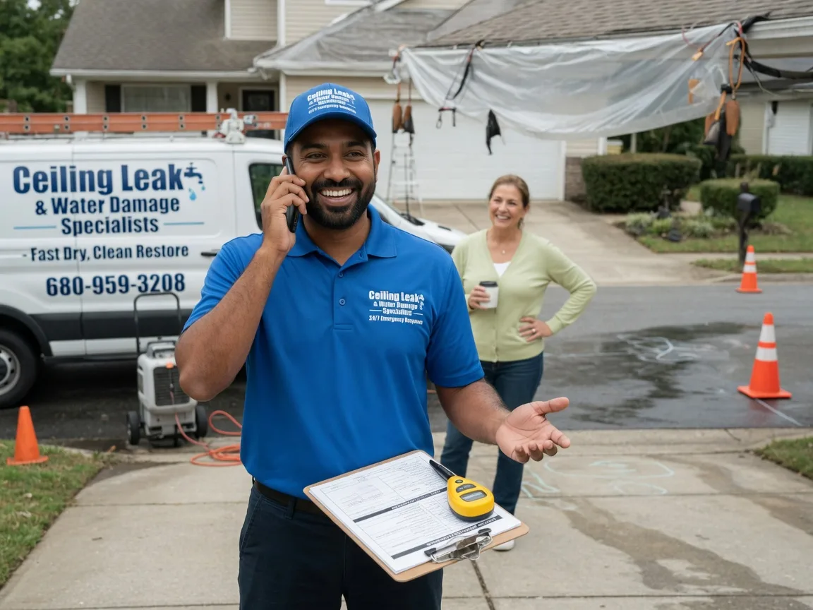 Ceiling Leak Cleanup New London, OH FAQs